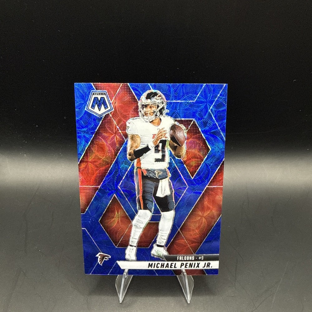 2025 Mosaic Blue Scope Prizm Michael Penix Jr #51 Falcons