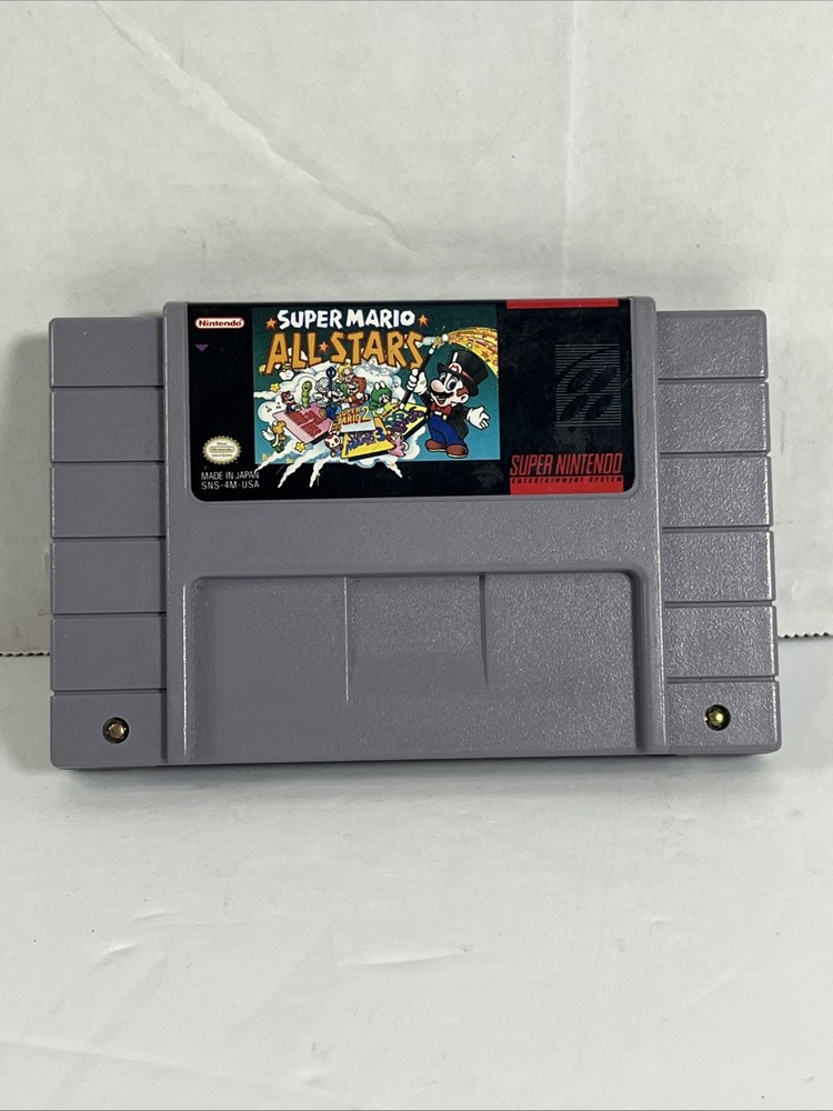 Super Mario All-Stars Nintendo SNES 1993, Tested, Authentic Cartridge Only