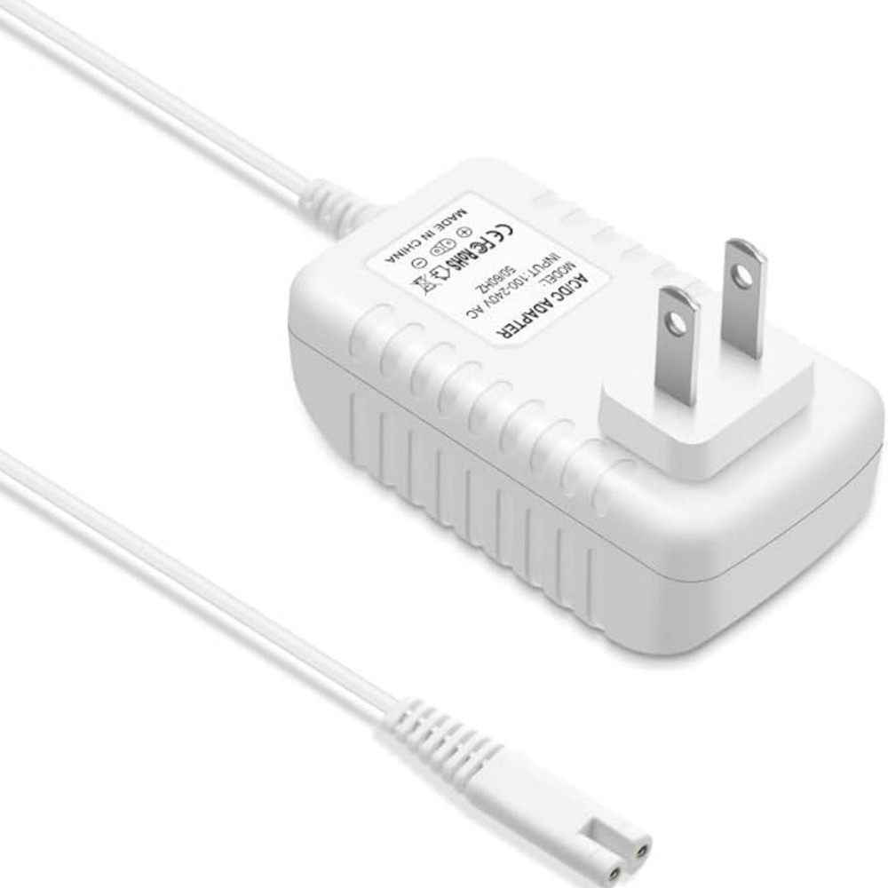 2-Prong Charger for Waterpik Cordless Water Flosser WP550W WP550C AC Adapter