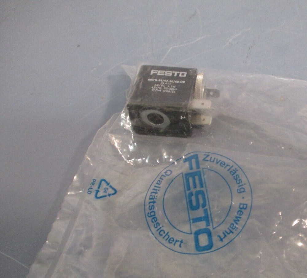 Festo Solenoid Coil 42Vac 24Vdc 4.5W 50/60Hz Msfg-24/42-50/60-0D