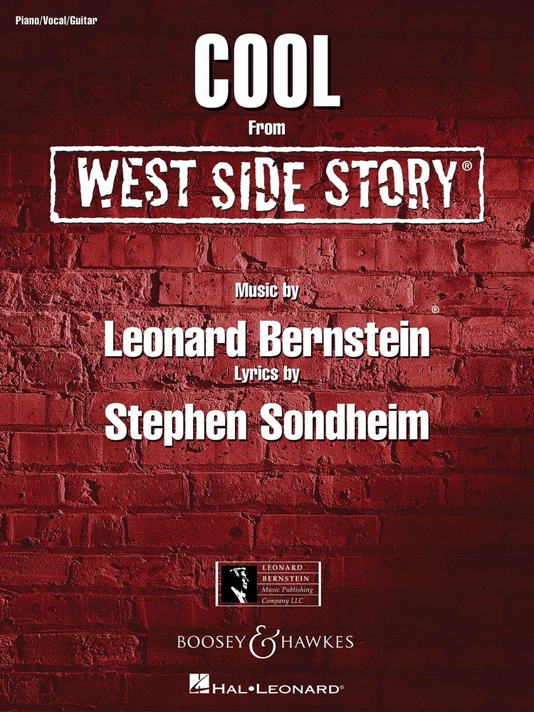 Cool Song from West Side Story Musical for Piano Vocal Sheet Music Chords Lyrics
