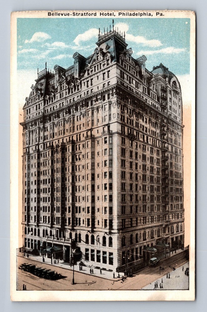 Philadelphia PA-Pennsylvania Bellevue Stratford Hotel Vintage Postcard
