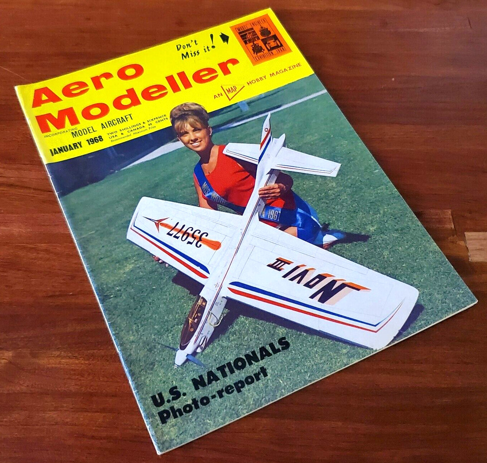 1968 January - Aero Modeller Us Nationals Vintage Magazine Free Shipping