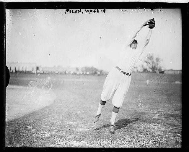 Photo:Washington AL Clyde Milan 1912 Baseball Player Catching Pose