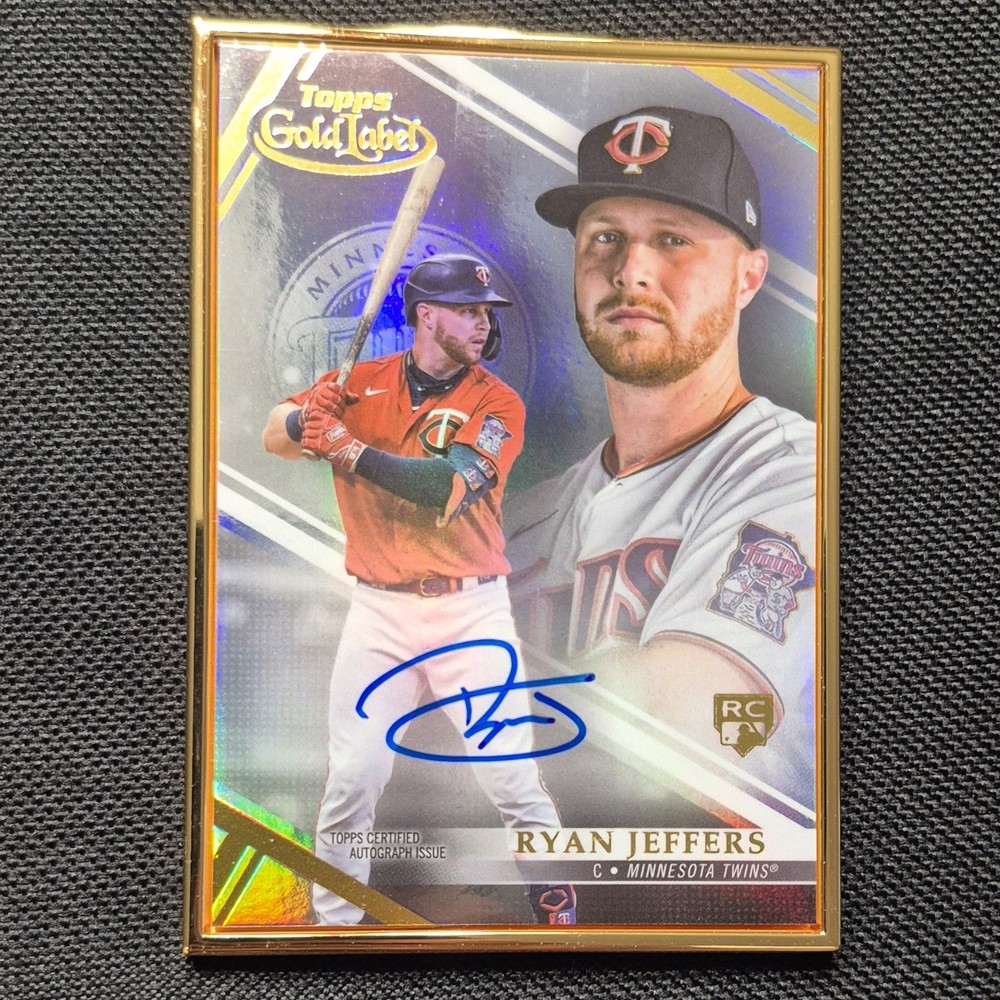 2021 Topps Gold Label Framed Autograph Rookie Ryan Jeffers FA-RJ Minnesota Twins