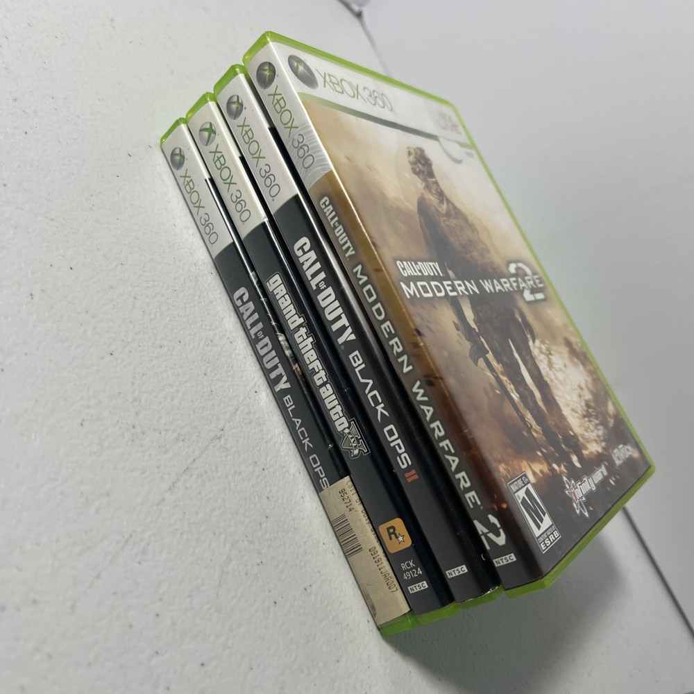 Xbox 360 Game Lot GTA V Black Ops II MW2 Call of Duty Tested Complete