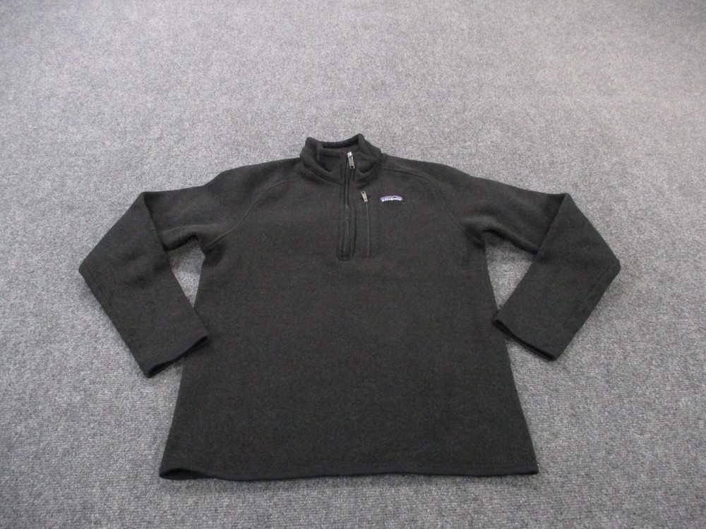 Patagonia Jacket Mens M Black Better Sweater Fleece Outdoor Hiking Camping 25522