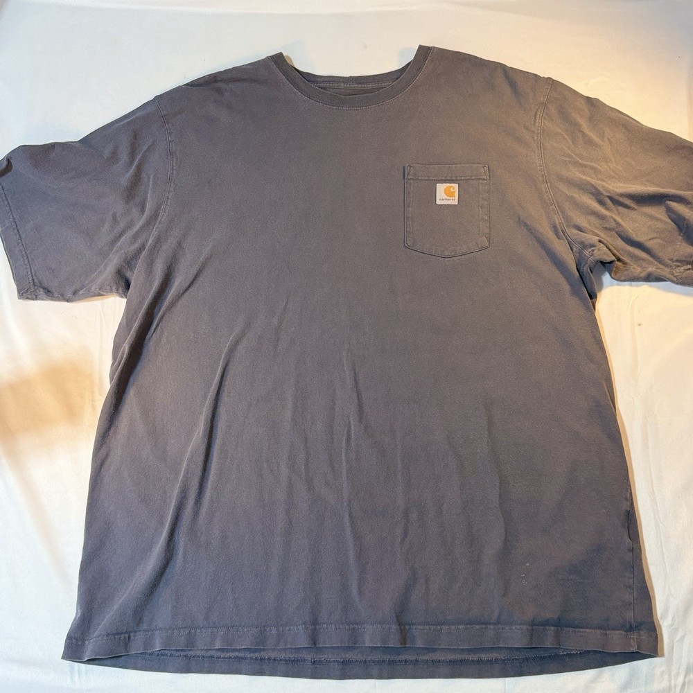 Carhartt Men’s 3XL Tall Original Fit Pocket T-Shirt Crew Neck Short Sleeve Gray