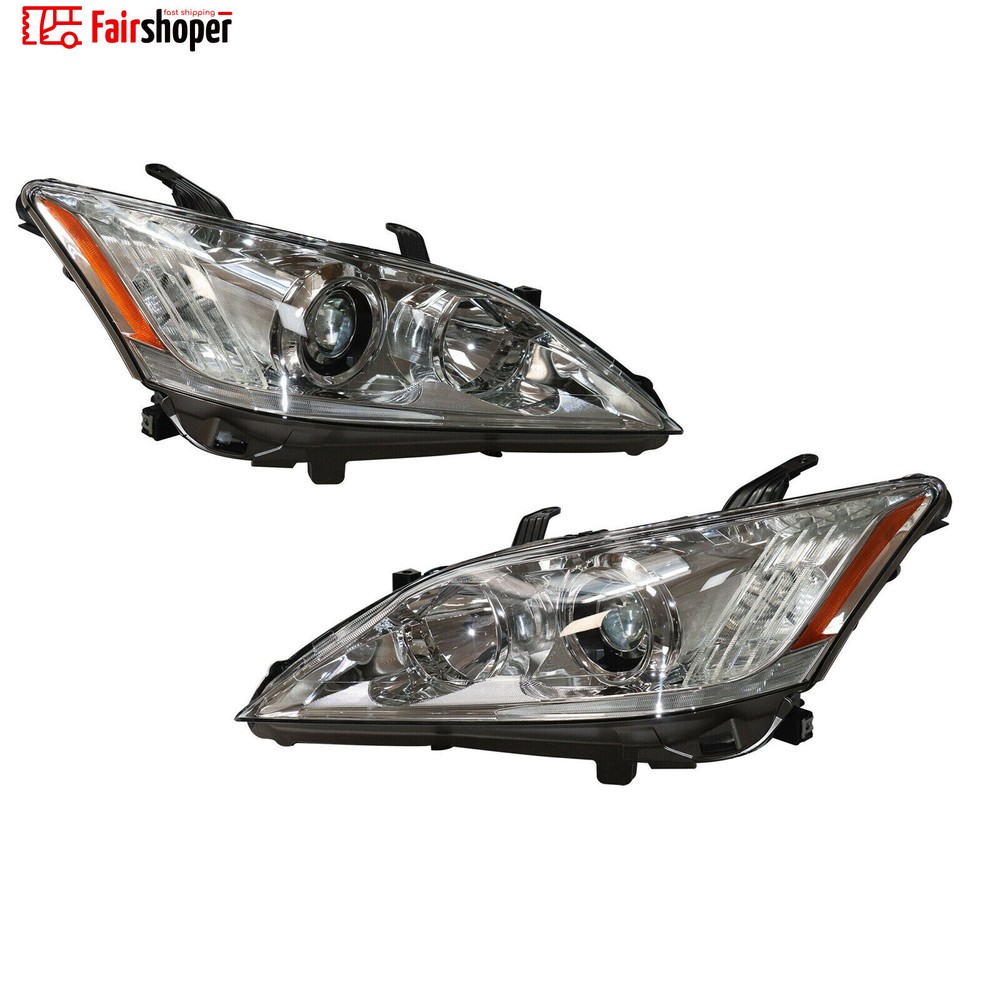 For Lexus Es350 2010-2012 Left+Right Headlights 1 Pair Lamps HID/Xenon Factory