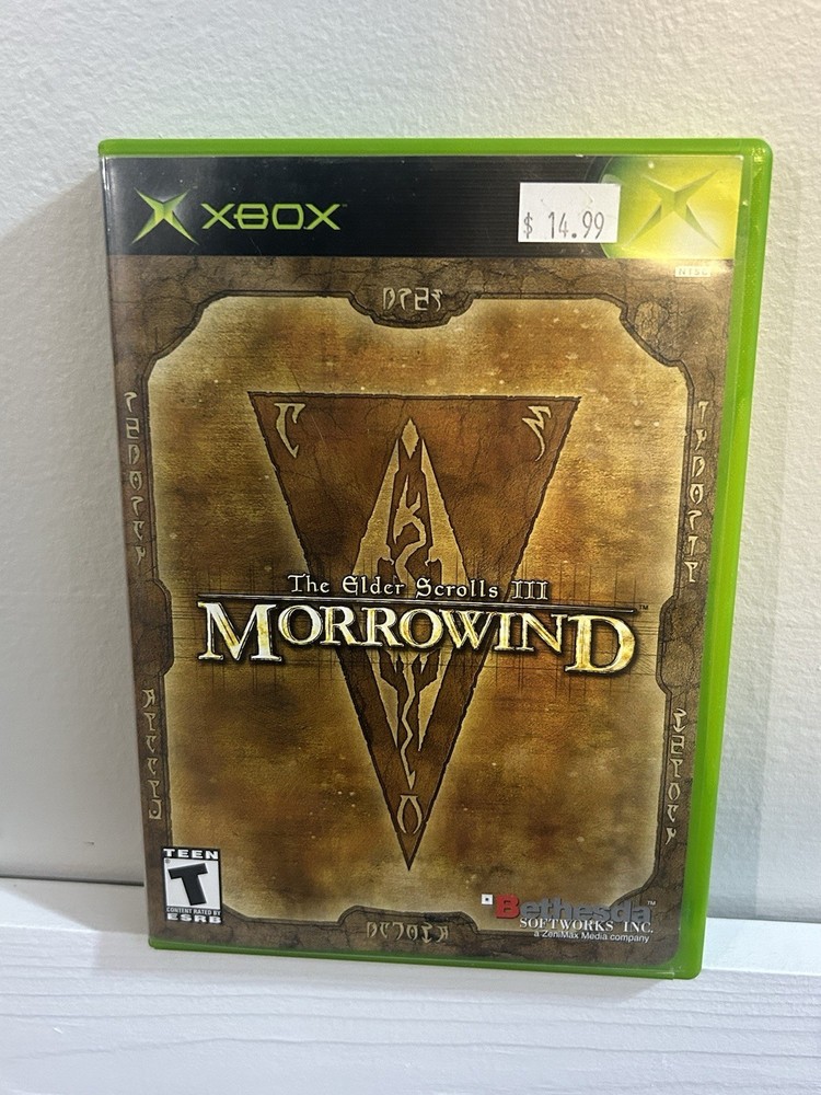 The Elder Scrolls III: Morrowind (Microsoft Xbox, 2002) w/ Manual No Map Tested