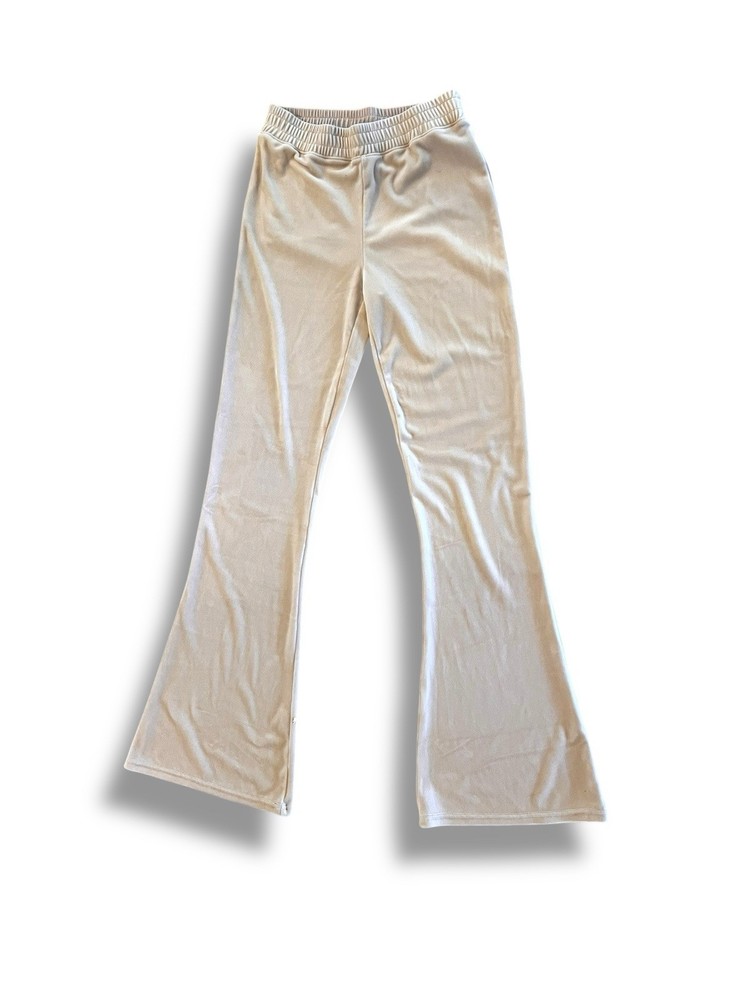 Hollister Light Caramel Velour Track Lounge Pants XS Ultra High Waist