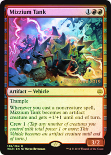 Pre-Release Promos - Mizzium Tank - Foil - Prerelease Promo