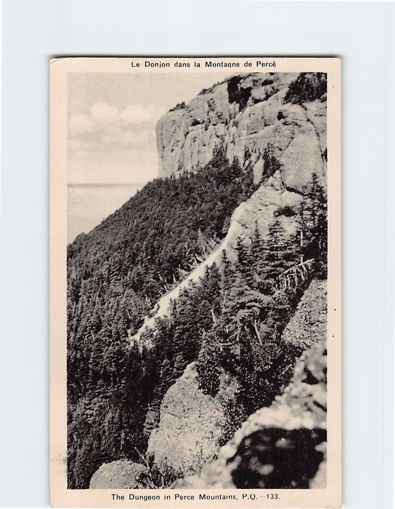 Postcard The Dungeon in Perce Mountains Canada