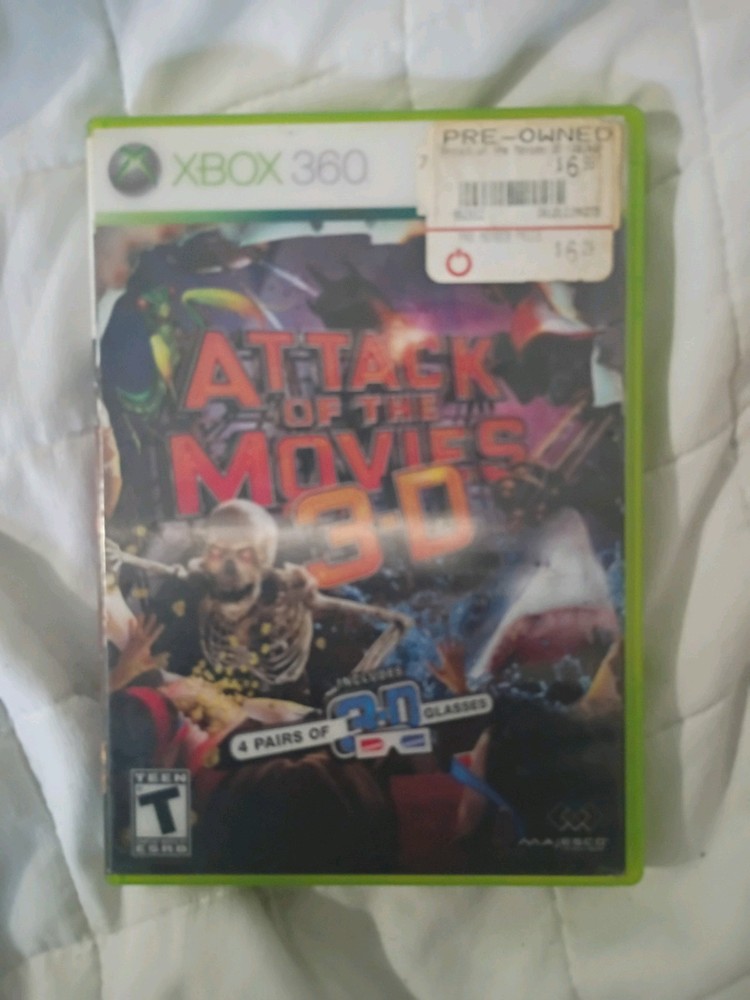 Attack of The Movies 3D Gor Xbox 360 Complete CIB Tested and Working NM Disc