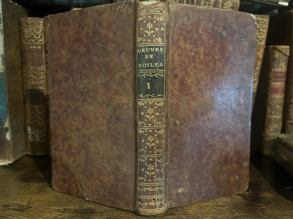1768 Works of Nicolas Boileau Despréaux Antique Satire & Poetry