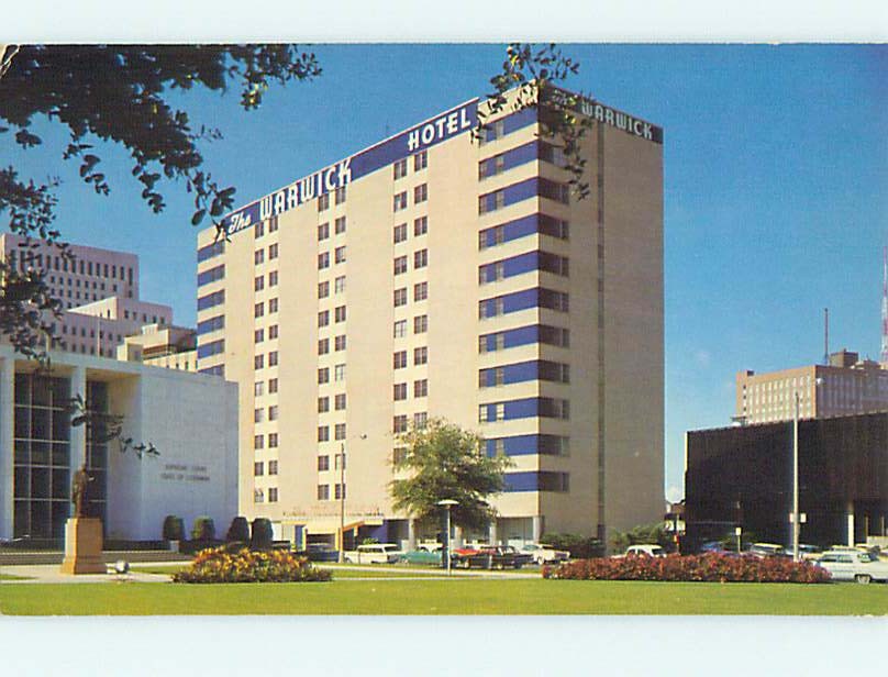 Unused Pre-1980 OLD CARS & WARWICK HOTEL New Orleans Louisiana LA Q4165