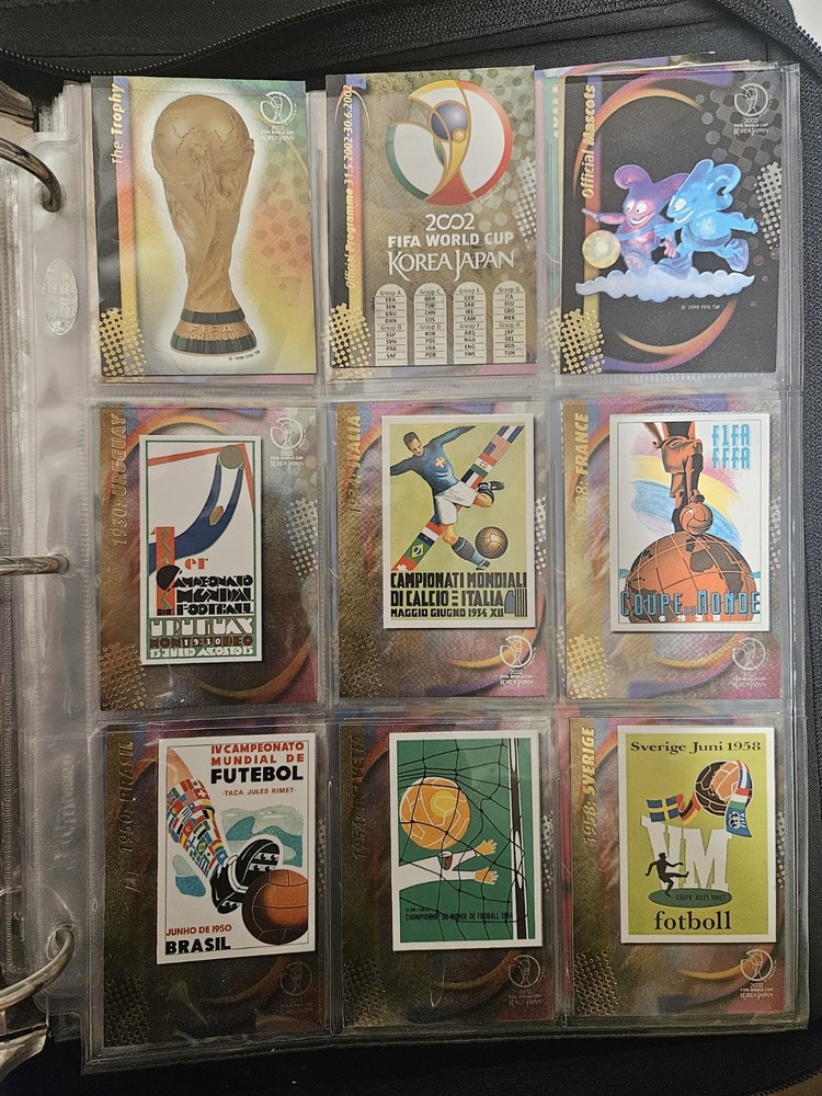2002 FIFA PANINI WORLD CUP KOREA JAPAN SOCCER - COMPLETE SET OF 140 CARDS