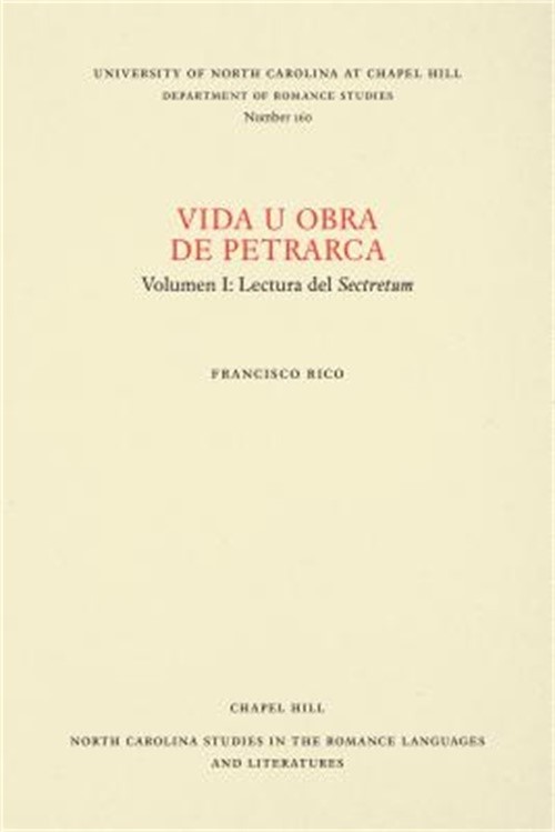 Vida U Obra de Petrarca (Paperback or Softback)