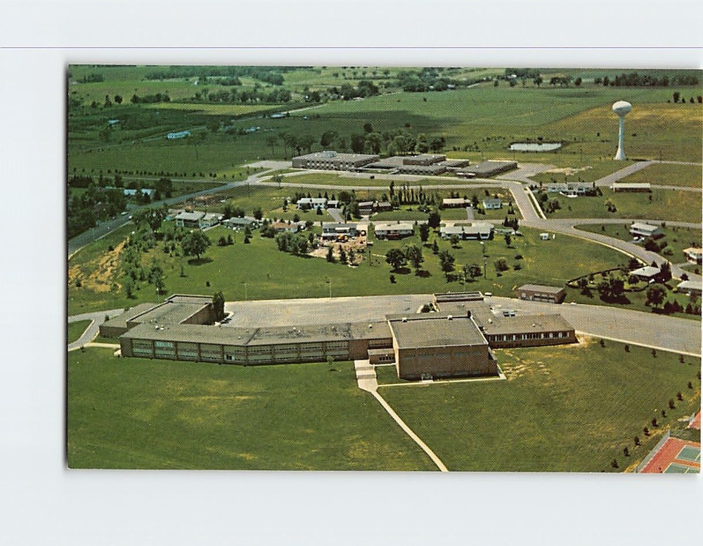 Postcard Rice Lake High School Rice Lake Wisconsin USA