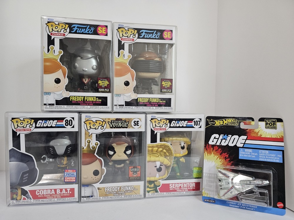 G.I.JOE Funko Pop! Lot Of 5 + Gift HW