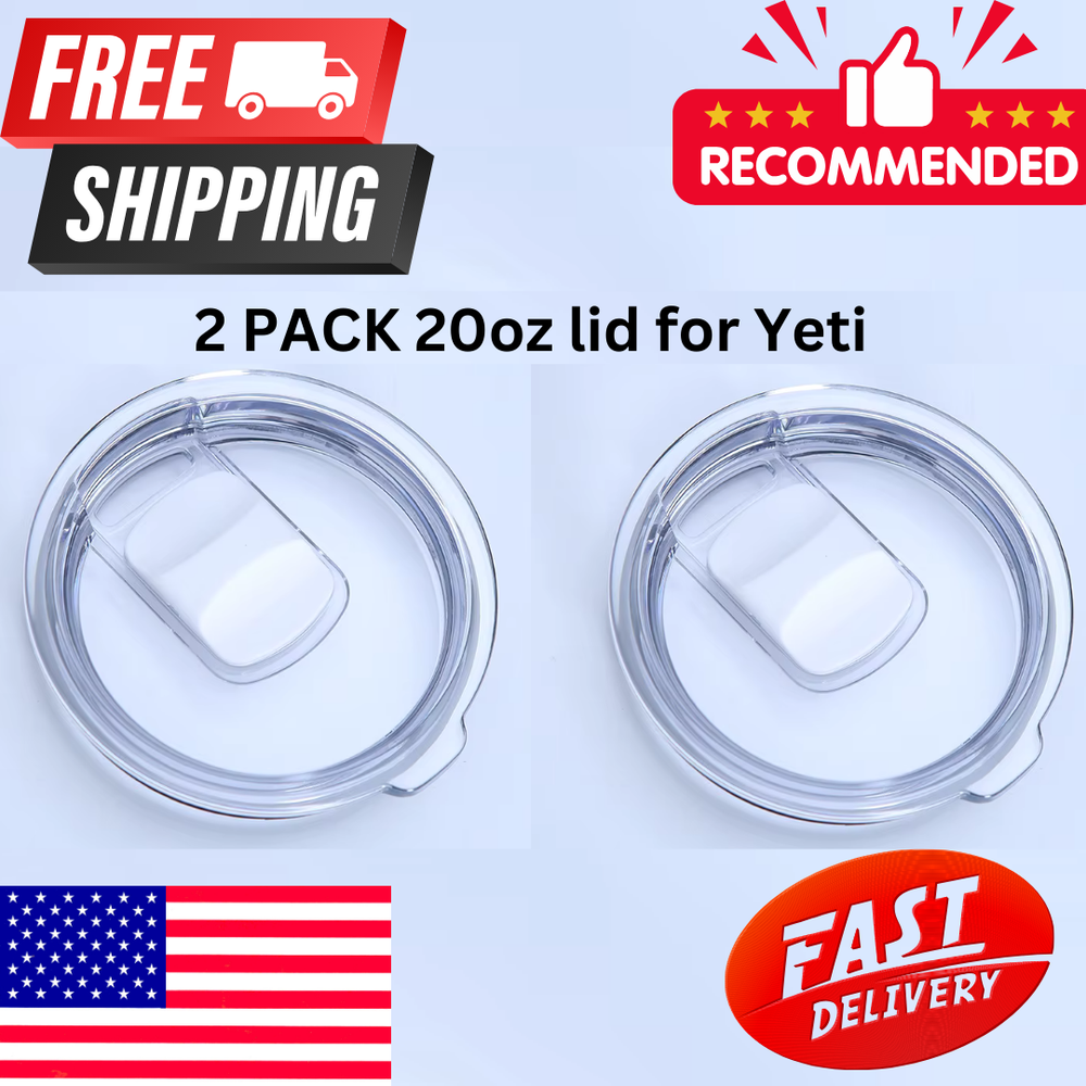 2-Pack Replacement Lid for YETI 20oz 10/24oz Mug & 10oz Lowball Tumbler