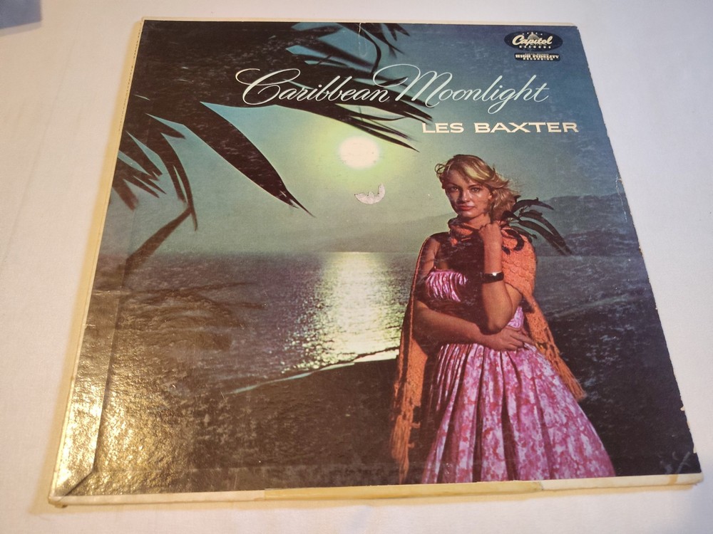 Les Baxter Caribbean Moonlight LP Vinyl Capitol Records T-733