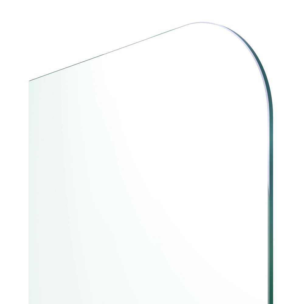 34-Inch Frameless Brushed Nickel Bathtub Shower Door by Glass Warehouse