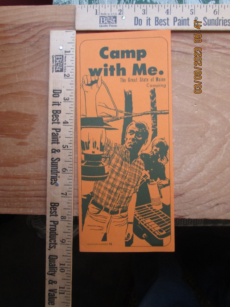 camp with me the Great State of Maine camping brochure