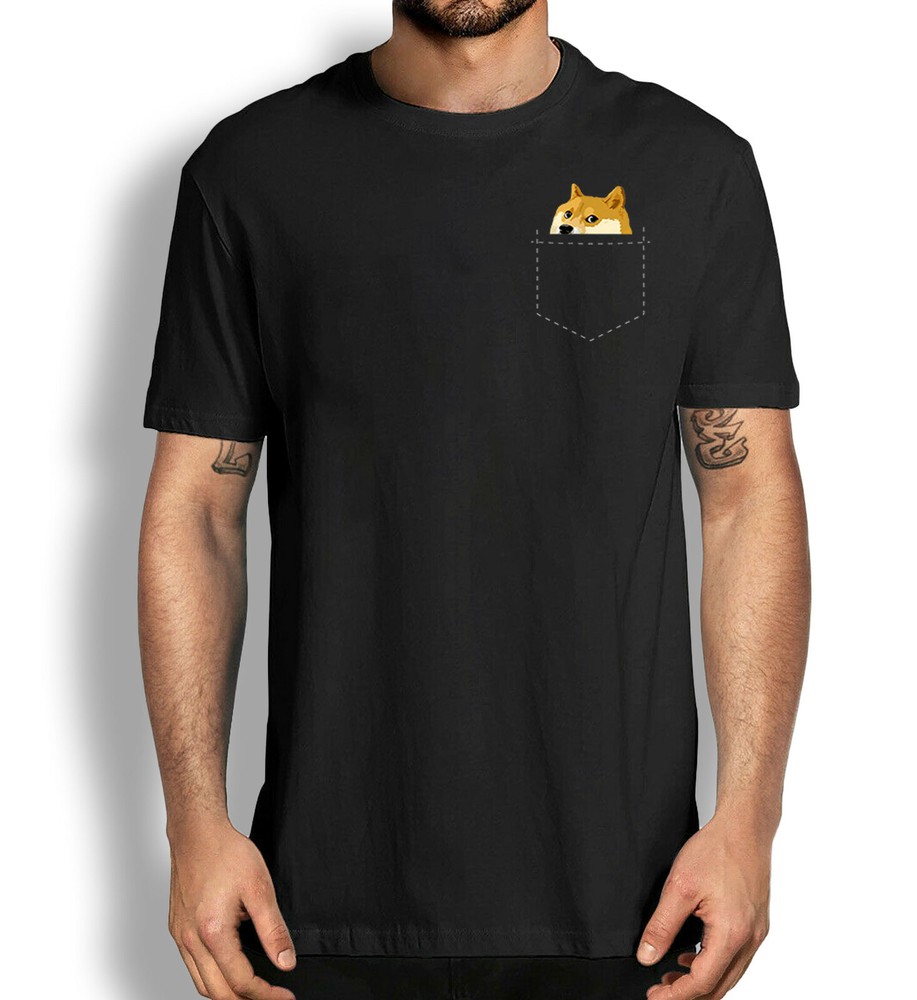 Traders Tee, Dogecoin Pocket Meme Shirt, Dogecoin to the Moon Crypto T-Shirt