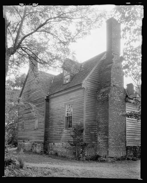 Photo:Kittiewan Weyanoke Virginia 1930s Plantation House Chimney Side View