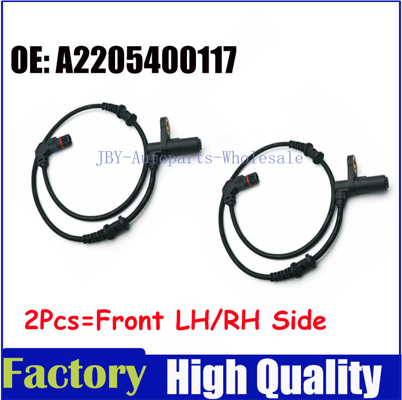 2Pcs ABS Wheel Speed Sensor Front Left & Right for Benz CL500 600 S430 S500 600