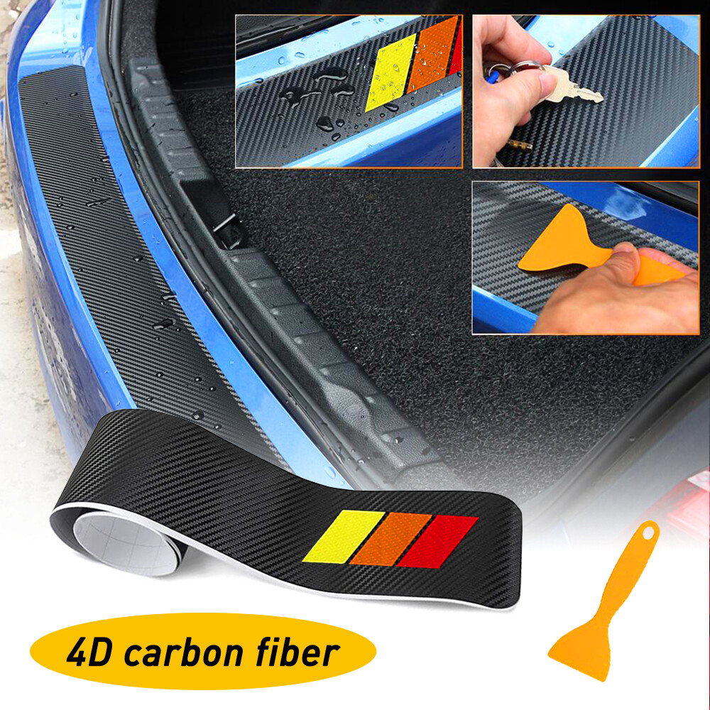 Rear Bumper Strip Trim Protector Trunk Sill Scratch Guard Pad Cover for Toyota