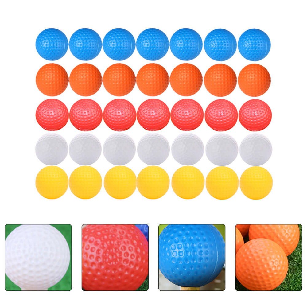35 Pcs Golf Chipping Game Swing Golfing Practice Balls Beginner Child