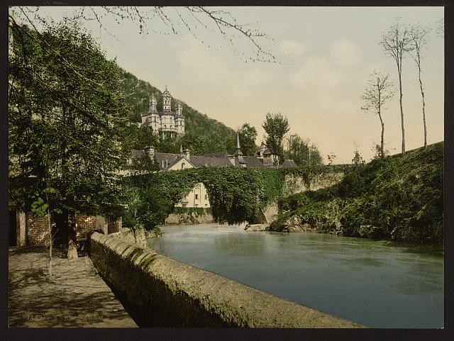 Photo:B�tharram Pyrenees France 1890s Bridge River View