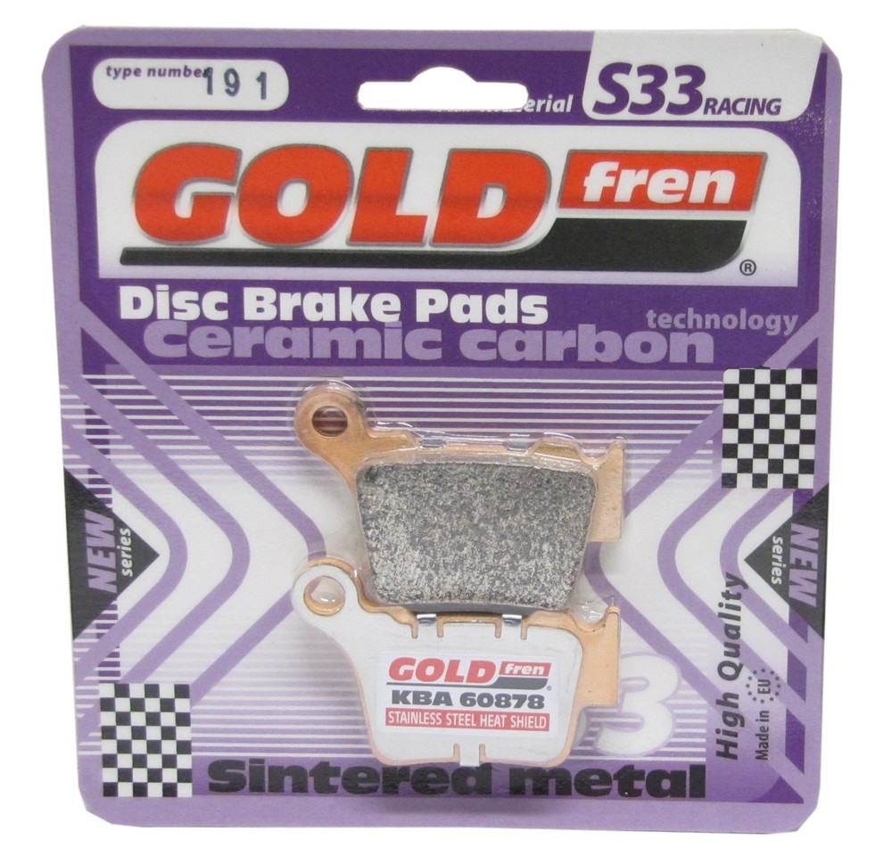 Goldfren S33 Rear Brake Pads for Husqvarna TC 510 2009