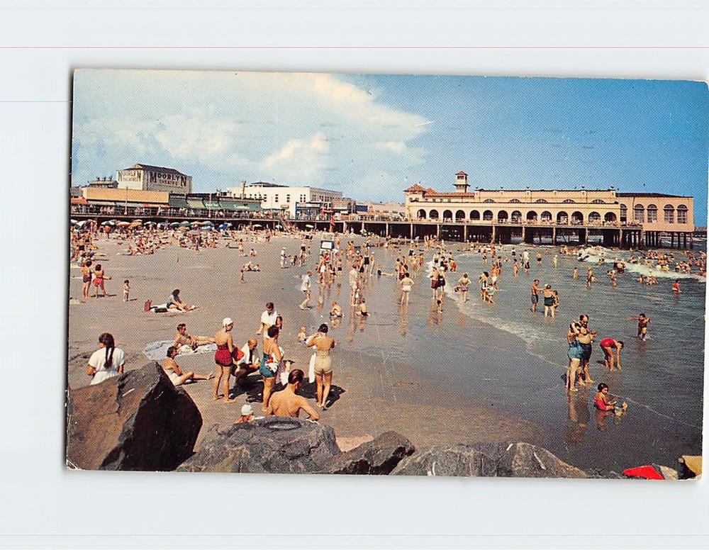 Postcard Beach Scene Ocean City NJ USA