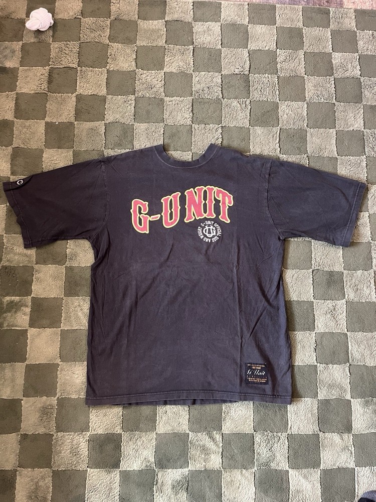 Men’s Vintage Y2K G-Unit T Shirt XL Black Red Logo Short Sleeve