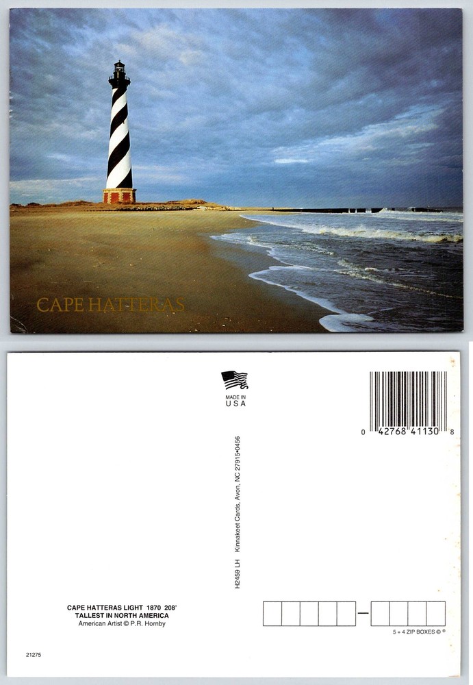 North Carolina CAPE HATTERAS LIGHTHOUSE Postcard V85