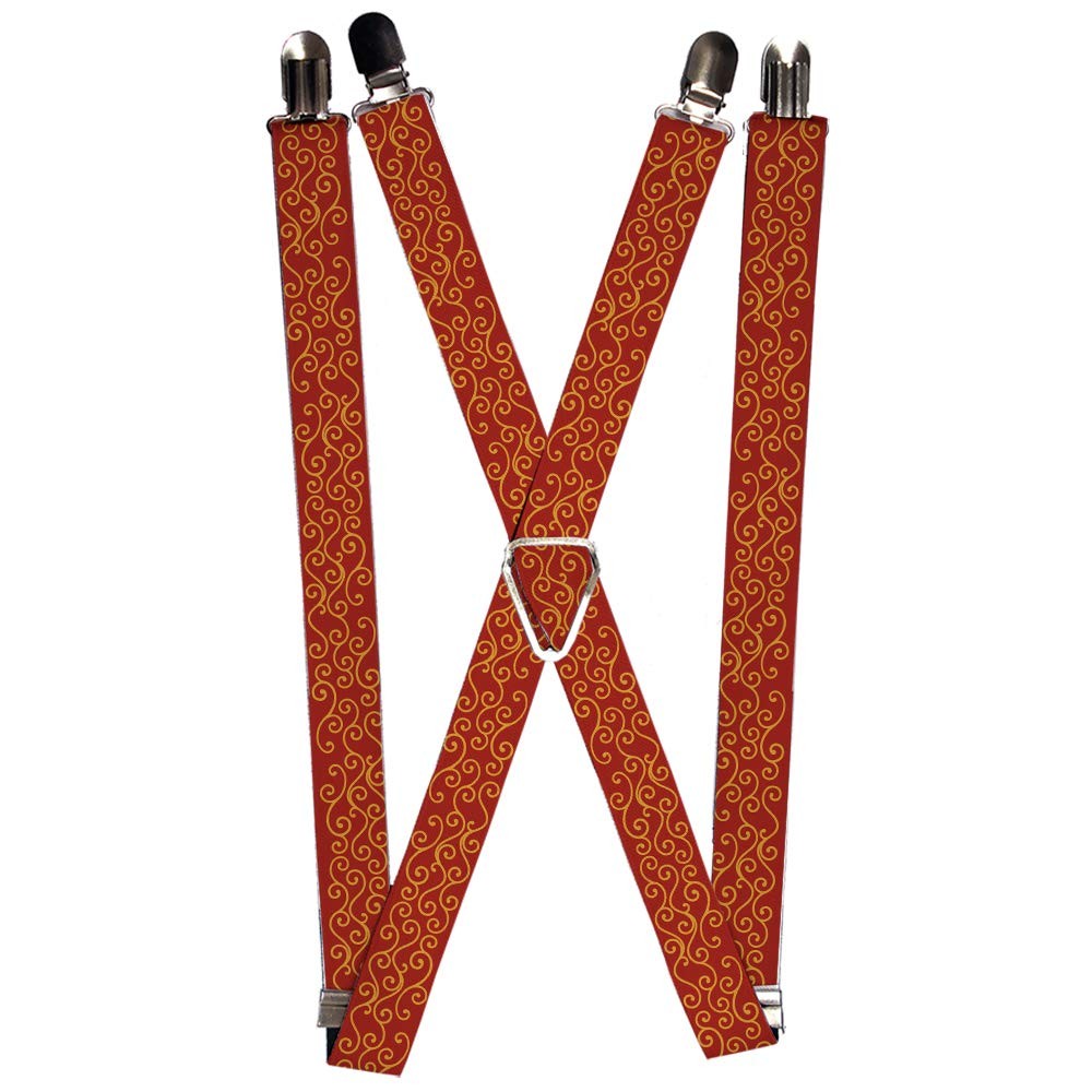 `Suspenders - 1.0`` - Holiday Trim Swirls Red/Gold` ACC NEWAnother great item from Rarewaves USA | Free delivery!