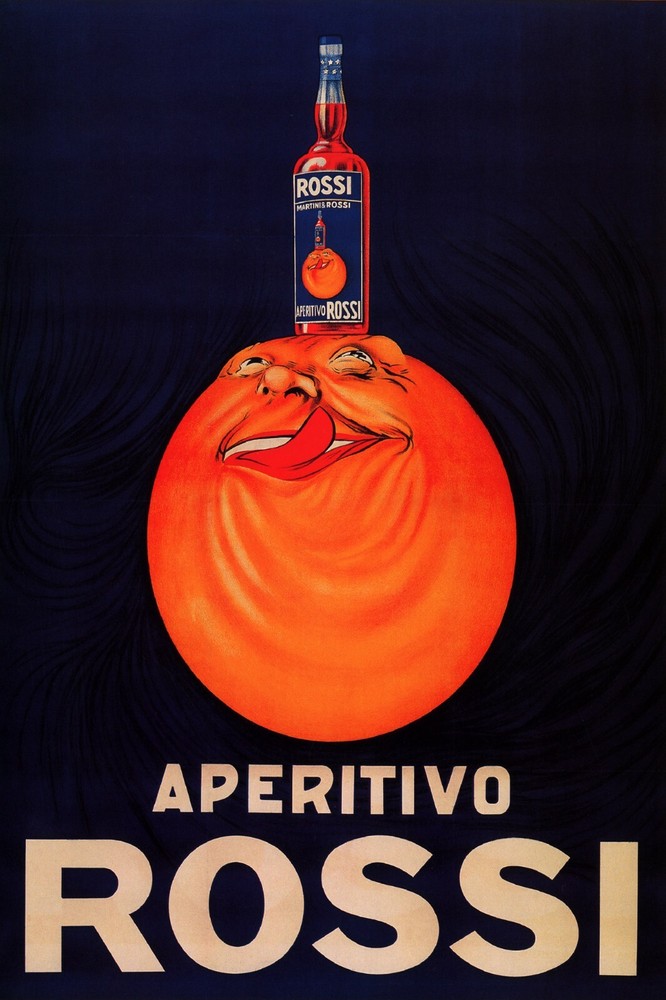 Aperitive Rossi Orange Drink Bar Restaurant Vintage Fine Poster Repro FREE S/H