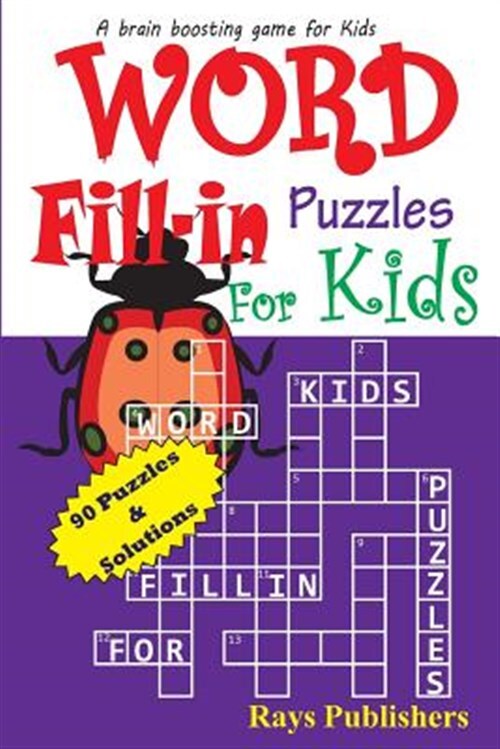 Word Fill-in Puzzles for Kids, Paperback by Rays Publishers (COR), Brand New,...