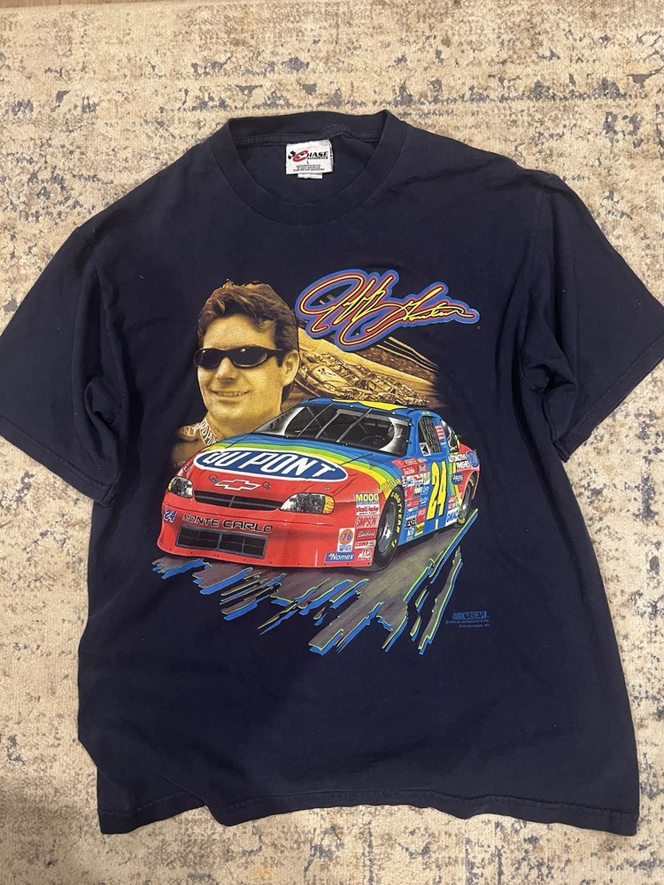 Vintage 1999 Y2K Jeff Gordon #24 DuPont NASCAR Shirt Men’s L Chase Authentics