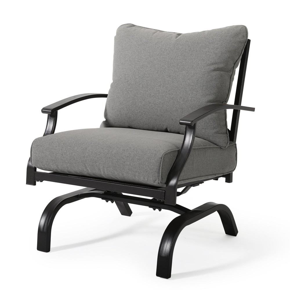 Mecedoras de exterior de metal (juego de 4)