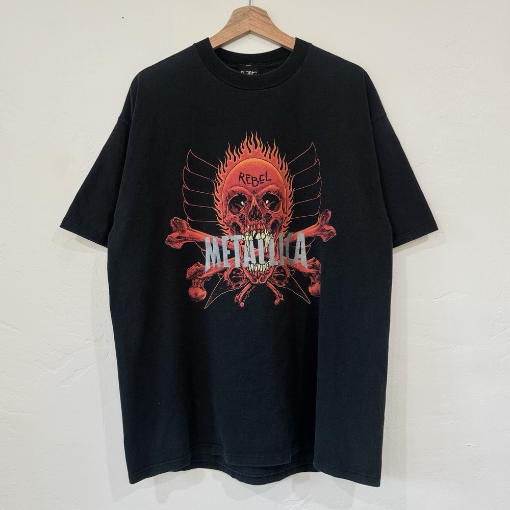 Vintage 90’s Metallica Pushead Rebel Heavy Metal Band Tee Size XL
