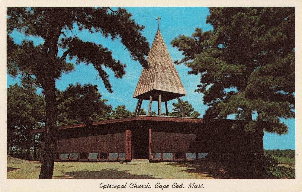 Episcopal Church - Wellfleet, Cape Cod, Massachusetts MA - Postcard
