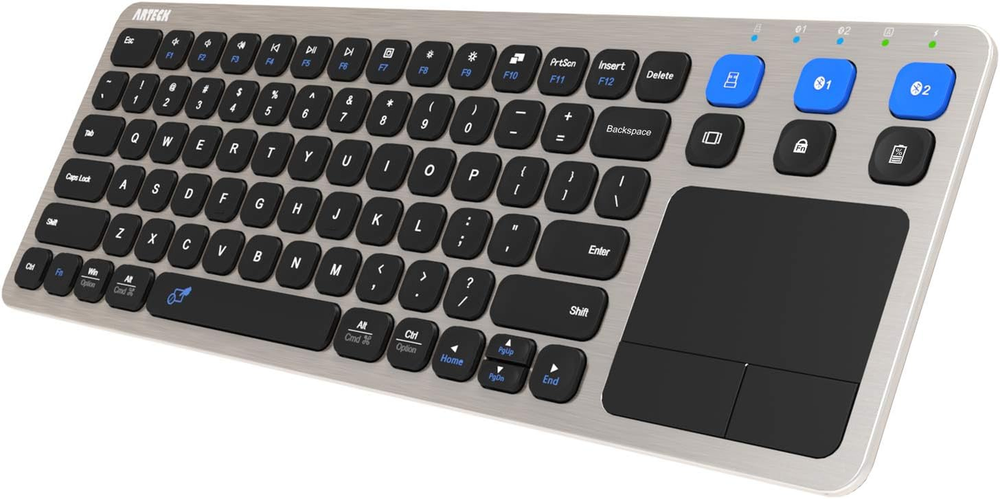 Universal 2.4G Bluetooth Touch TV Keyboard for Multi-Device Control with Easy Media Keys