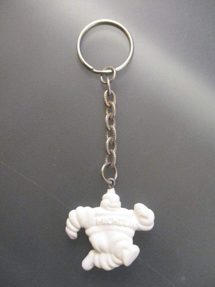 Vintage 1970's Michelin Man Tires Keychain Key Ring - VGC
