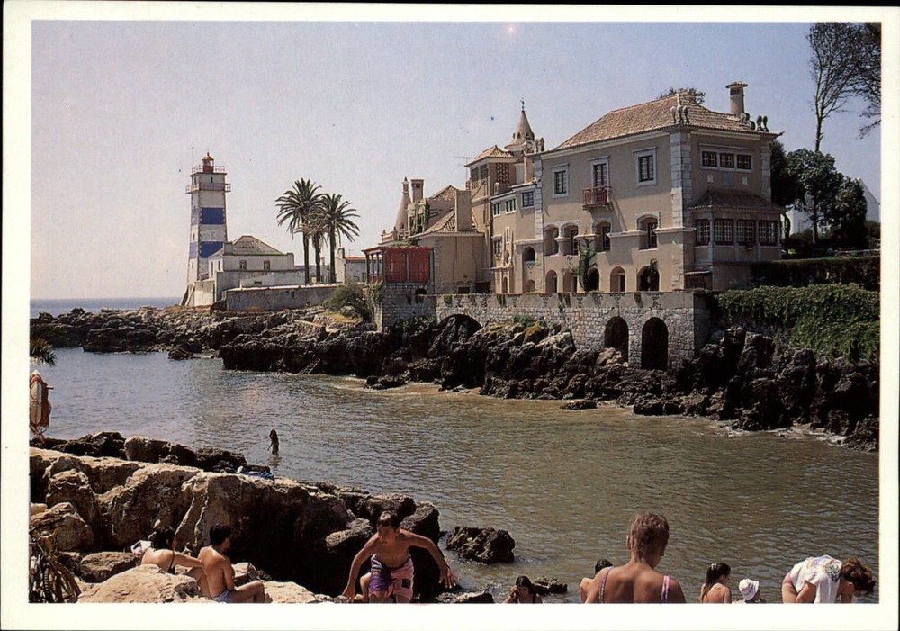 Lighthouse Cascais Portugal ~ postcard sku265