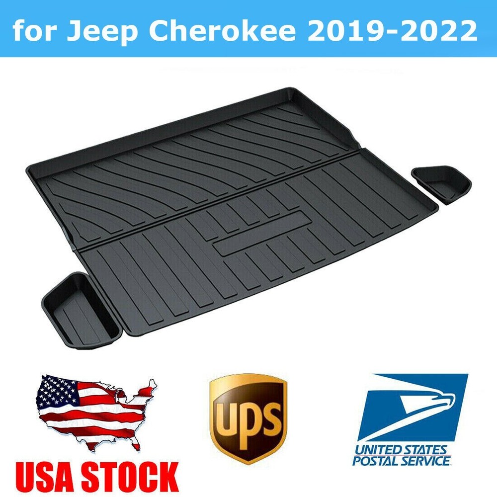 Floor Mats TPO Trunk Cargo Liner fit for 2019-2023 Jeep Cherokee All Weather