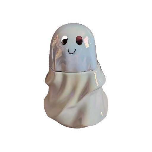 New | Halloween Iridescent Ghost Candy Jar Target Bullseye Playground 2024 NWT